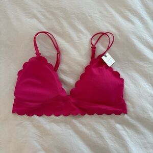 Anthropologie Floreat Scalloped Bralette